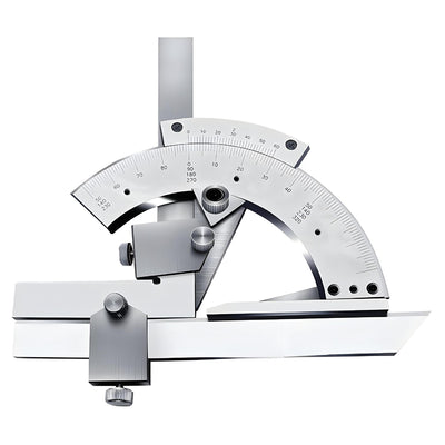 Universal Angle Ruler 0-320 Degrees High Precision No Parallax Carbon Steel Chrome Plated Laser Scale Angle Finder Protractor for Woodworking