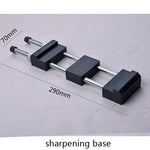 Diamond Sharpening Stone Set with Adjustable Non-Slip Holder 8 Inch 400/1000 Grit Fine Double-Sided Plate Whetstone Knife Tools