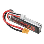 LinkMejor 7.6V 550mAh 100C 2S LiPo Battery XT30 Plug for RATE W20 Happymodel Mobula 8 GEPRC TinyGo Crux3 Cinewhoop FPV Drone RC Helicopter
