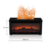 Tevorex Fireplace Aromatherapy Machine 3D Simulation Flame Ambient Light Small Household Wood Grain Air Humidifier Fireplace