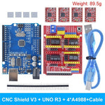 3D Printer Kit CNC Shield V3 V4 Engraving Machine Kit NANO Improved Version 4988 Driver