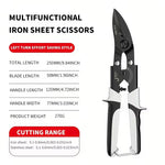 Industrial Chrome Vanadium Steel Aviation Snips 250mm Bent/Straight Head Non-Slip Handle Sheet Metal PVC Cutter HRC56