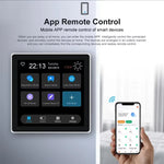 Tuya Smart Home Multiple Zigbee3.0 Control Panel 4-inch LCD Touch Screen 3 Gang Smart Switch APP Remote Control Zigbe Gateway Required