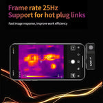 LinkMejor Thermal Camera UTi120Mobile UTi120MS 120 × 90 Infrared Thermal Imager for iOS & Android Phone Thermal Imaging Camera