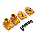 4PCS Upgraded Metal Rear Wheel Seat Gear Cover for FMS FCX24 1/24 RC Car POWER WAGON Vehicles Models Spare Parts