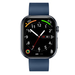 ET587 1.96inch AMOLED Display ECG Function Micro-physical Examination SOS Emergency bluetooth Call Heart Rate Blood Pressure Blood Oxygen Monitor Sleep Body Temperature Measurement Women's Health Multi-sport Modes IP68 Waterproof Smart Watch