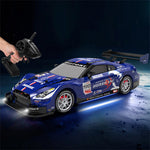 LinkMejor XJ-1996 RTR 1/16 2.4G 4WD Drift RC Car Mini Racing LED Light Remote Control High-Speed Motor On-Road Race Vehicle Model Boys Gifts Toys