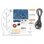 Electromagnetic Swing Kit Leaf Edition DIY Electronic Kit DC 5V LED Flowing Light STEM Educational Science Project