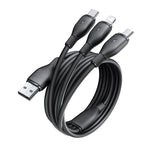 Baseus Fast Speed Series 3.5A USB-A to Micro/iP/USB-C Cable Fast Charging Data Transmission Tinned Copper Core Line 0.8M/1.3M Long for iPhone 16 16 Pro 15 14 13 Pro Max for Huawei Mate XT for Xiaomi 15pro
