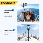 LinkMejor F08 Magnetic Mini Selfie Stick with bluetooth Remote 4-in-1 Portable Foldable Phone Stand 360° Rotation for iPhone Android Travel Vlog