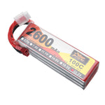 LinkMejor Power 22.2V 2600mAh 100C 6S LiPo Battery T Plug for RC Car