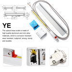 LinkMejor YH800-3 DRO & YE Optical Linear Scale Set High Precision 3 Axis Durable Imported Parts Suitable for Different Measurement with Optional Length Professional Digital Display+ Scale