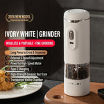 Comfook Electric Pepper Grinder Rechargeable Salt & Pepper Mill with Ceramic Burr 5 Adjustable Grind Settings One-Hand Operation Type-C USB Charging