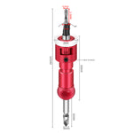 Woodworking Step Drill Bit Countersink Drill Bit with Adjustable Depth Stop 82 Degree Carbide Tipped with Replaceable Pilot Drill Bit1/4" Quick Release Hex Shank for Woodworking Pilot Screw Holes