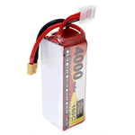 LinkMejor Power 22.2V 4000mAh 100C 6S Lipo Battery XT60 Plug for FPV RC Drone