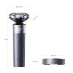 LinkMejor Mijia Electric Shaver S302 for Men With Dual-Ring Floating Blades Magnetic Head LED Digital Display Razor IPX7 Waterproof