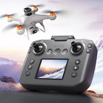 LinkMejor S116 MAX WiFi FPV with LCD Screen Controller HD Dual Camera Servo Gimbal 360° Obstacle Avoidance Optical Flow Positioning Brushless RC Drone Quadcopter RTF