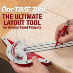 1PCS Woodworking Edge Ruler Protractor Angle Detector Vernier Caliper Measuring Tool Woodworking Tools 10inch/15inch/20inch