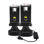 Infitary 12-36V Pair H4 LED Projector Headlight 6500K 55W Headlamp Universal for Cars and Motorcycles IP68 Waterproof