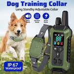 PC30 Electric Dog Training Collar Remote Control Pet Anti Bark IP67 Waterproof Rechargeable Beep Shock Vibration Mode 3140000ft² Range Type-C Charging Remote Pet Controller