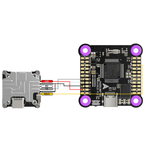 LinkMejor F722 F7 2-8 Axis Multi-rotor Aircraft Flight Controller with DJI 6 Pin Port for FPV Racing Drone Support Betaflight INAV