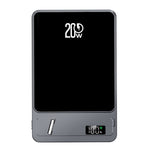 PD20W 5000/10000mAh Magnetic Wireless Power Bank with Digital Display External Battery Power Supply with 1 Input & 2 Outputs Fast Charging for iPhone 17 17Pro 16 15 Pro Max 14 13 for Xiaomi 17pro for Samsung Galaxy S25 Ultra Come with Phone Stand