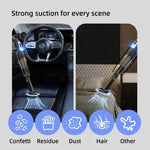 Tevorex A6 Car Multifunctional Vacuum Cleaner with Power Display Replaceable Suction Head Handheld Powerful Suction Rechargeable Car and Home Small Cordless Vacuum Cleaner