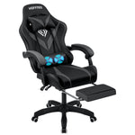 Hoffree Massage Gaming Chair Racing Computer Desk Chairs Ergonomic Massage Lumbar Support High Back Adjustable Swivel Task Chair