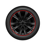 8M Universal Car Hubcap Wheel Rim Protector Stickers Anti-Scratch Anti-Scuff Auto Tire Rim Plated Strip Protective Decoration