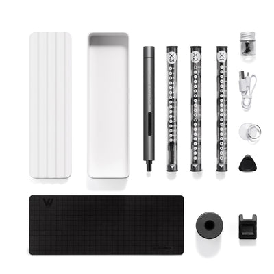 Xiaomi Wowstick 1F+ 64 in 1 Electric Screwdriver High Precision USB Charging LED Light 56 Alloy Steel Batch Heads Ideal for DIY and Home Repair