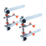 2Pcs DIY Furniture Cabinet Drawer Guide Aid Fixed Carpenter Tools Decoration Necessary Track Guide Installation Fixed Tools Lengthened Bracket Connection Design Stainless Steel Adjustable Height