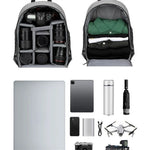 Camera Backpack Bag with Waterproof Cover Multi-Compartment Design for Camera Accessories Laptop Tripod Strap Outdoor Photography Travel