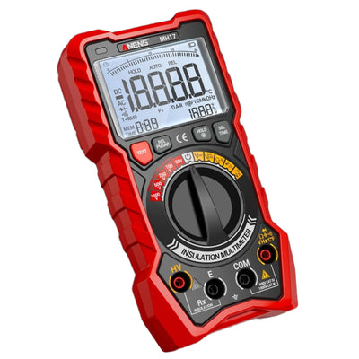 LinkMejor MH17 Insulation Multimeter True RMS 19999 Count Megohmmeter AC DC Voltage Tester Capacitance Resistance Rechargeable Lithium Battery High Voltage Alarm Backlit LCD Auto Ranging Flashlight