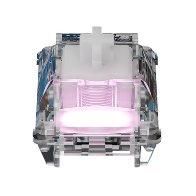 10/30/70Pcs Gateron Magnetic Jade Air Switch Set Hall Effect Linear Feel Transparent RGB Housing Adjustable Actuation Travel HiFi Sound