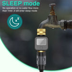 SGS05 TT Smart Irrigation Timer Water Flow Meter Real Time LCD Display Multi Mode Measurement for Garden Lawn Outdoor Water Consumption Efficient Monitoring