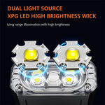 90° Rotatable Dual Light Source Mini LED Flashlight with UV Light COB Sidelight Fluorescent Shell Magnet Tail, USB Rechargeable Pocket Torch Light, Hat Clip Light, Power Display, Portable Work Light for Camping Fishing Walking