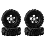 4PCS Upgraded Metal Rims Tires Wheels for TOYOTA Land Cruiser MN82 LC79 MN78 WPL D90 D91 D96 99S 1/12 RC Cars Vehicles Models Spare Parts