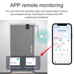 Tuya WiFi/Zigbee Smart Door Window Sensor with 5 Meter Wired Real Time Status Alert Remote Monitor Voice Control USB Powered with Alexa Google Home