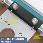LinkMejor Square Guide Rail Router Base Plate for Fixed Base Trim Routers Compatible with Mαkita Festool Track Saw Guide Rails