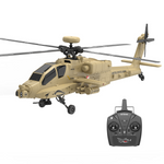 LinkMejor F11-N 1:32 AH-64 Apache Scale 2.4G 6CH Altitude Hold Optical Flow Positioning Dual Brushless Motor Flybarless RC Helicopter RTF