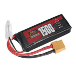 LinkMejor 2S 7.6V 1500mAh 60C 11.4Wh LiPo Battery XT60 Plug for RC Drone