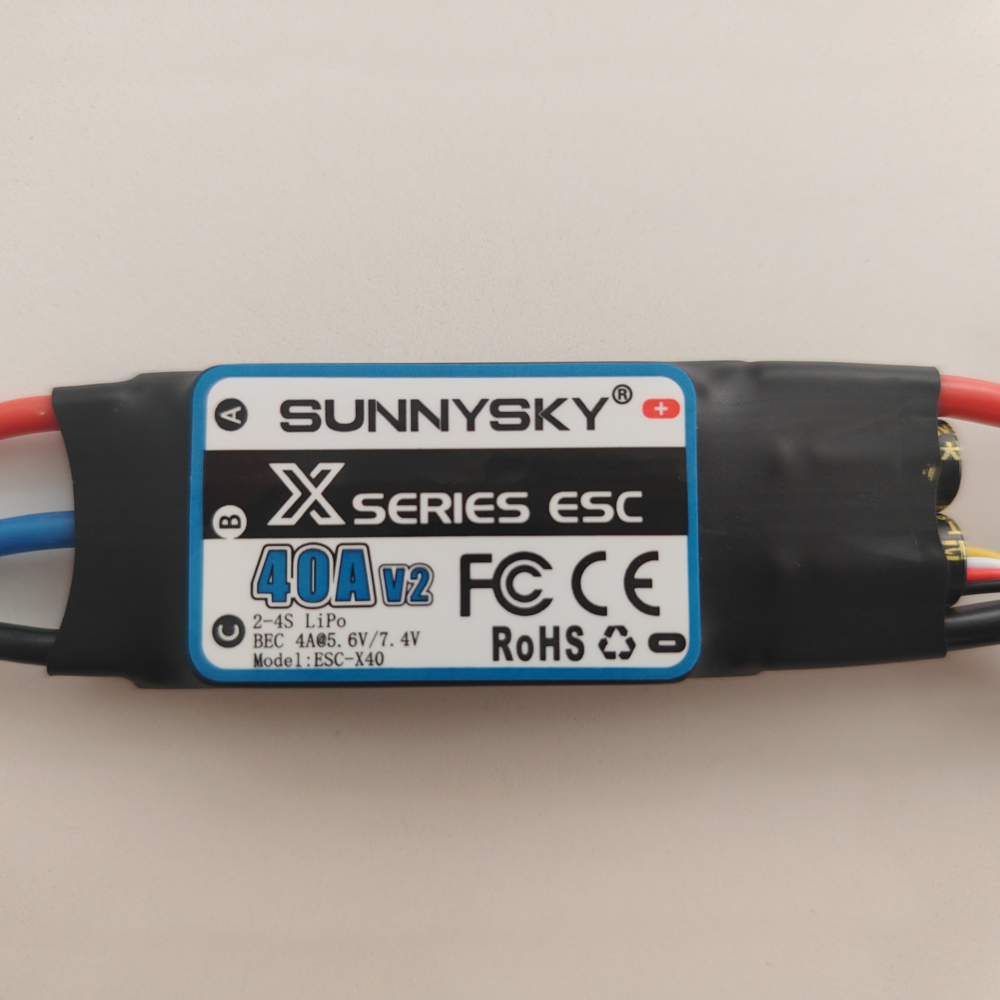 LinkMejor X Series 40A V2 2-4S Brushless ESC With 4A/5.6V/7.4V BEC 3.5mm XT60 Plug For RC Airplane