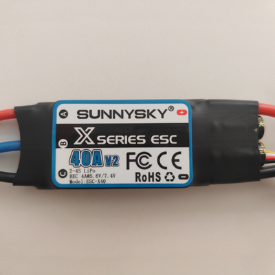LinkMejor X Series 40A V2 2-4S Brushless ESC With 4A/5.6V/7.4V BEC 3.5mm XT60 Plug For RC Airplane