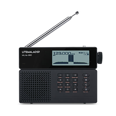 LinkMejor MLite-880 Software-Defined Radio Full Band SDR SSB CW AM SAM NFM WFM support Longwave Medium Wave Shortwave Aviation Band
