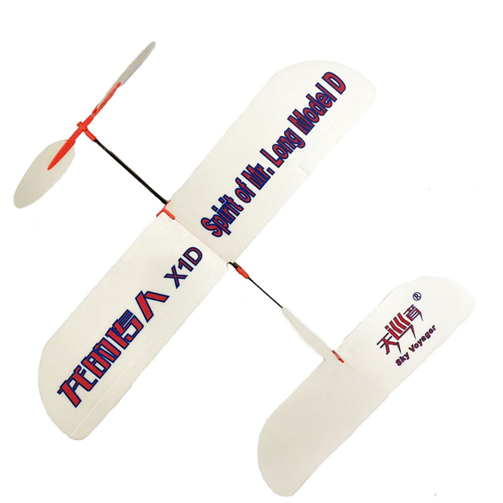 X1D of Mr. Long Model D Hand-Thrown Rubber Band Airplane
