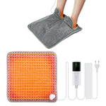 Electric Foot Heating Pad Washable Feet Warmer Heater Household Soft Plush Heat Blanket Foot Heat Mat Home Office Bedroom 9 Temperature Settings And 4 Time Settings