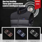 LinkMejor HV-11 Heated Vest 11 Heating Areas Men Jacket Heated Winter Womens Electric Usb Heater Tactical Jacket Man Thermal Vest Body Warmer Coat