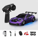 Hstar D24-03Q1- D24-03S3 RTR 1/24 2.4G 4WD Drift RC Car Gyro Mini Full Proportional LED Light Remote Control High-Speed Motor On-Road Racing Vehicle Model Boys Gifts Toys
