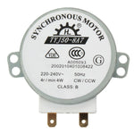 Microwave Oven Synchronous Turntable Motor AC220-240V 7MM Shaft Diameter Universal Replacement Compatible with Haier Midea