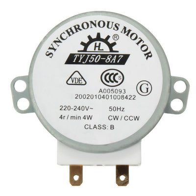 Microwave Oven Synchronous Turntable Motor AC220-240V 7MM Shaft Diameter Universal Replacement Compatible with Haier Midea